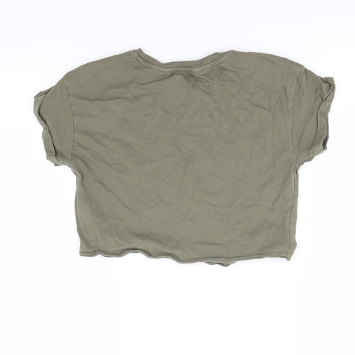 New Look Girls Green   Cropped T-Shirt Size 10-11 Years