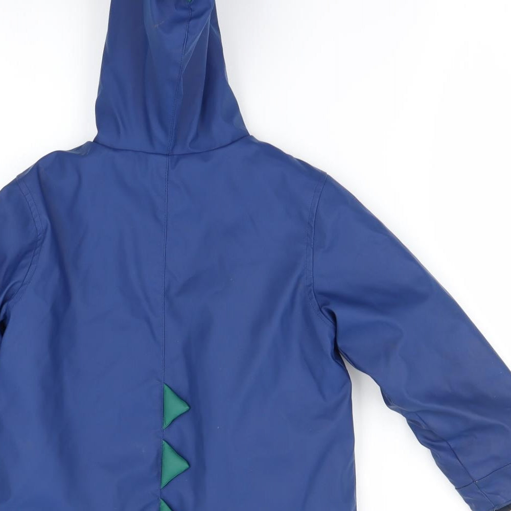 m&S Boys Blue   Jacket Coat Size 5-6 Years