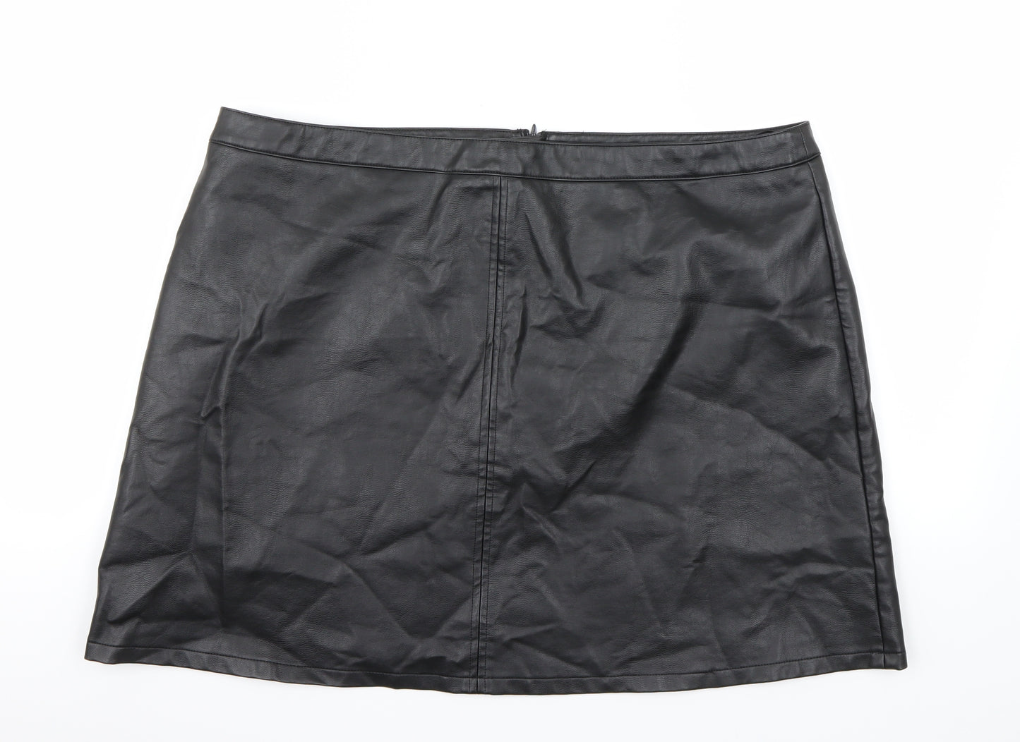 Peacocks Womens Black   Mini Skirt Size 20