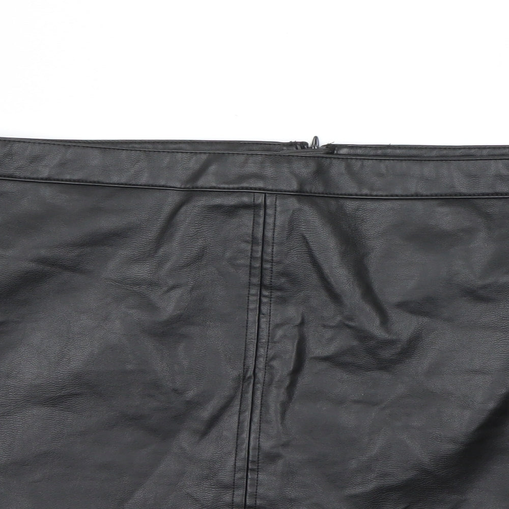 Peacocks Womens Black   Mini Skirt Size 20