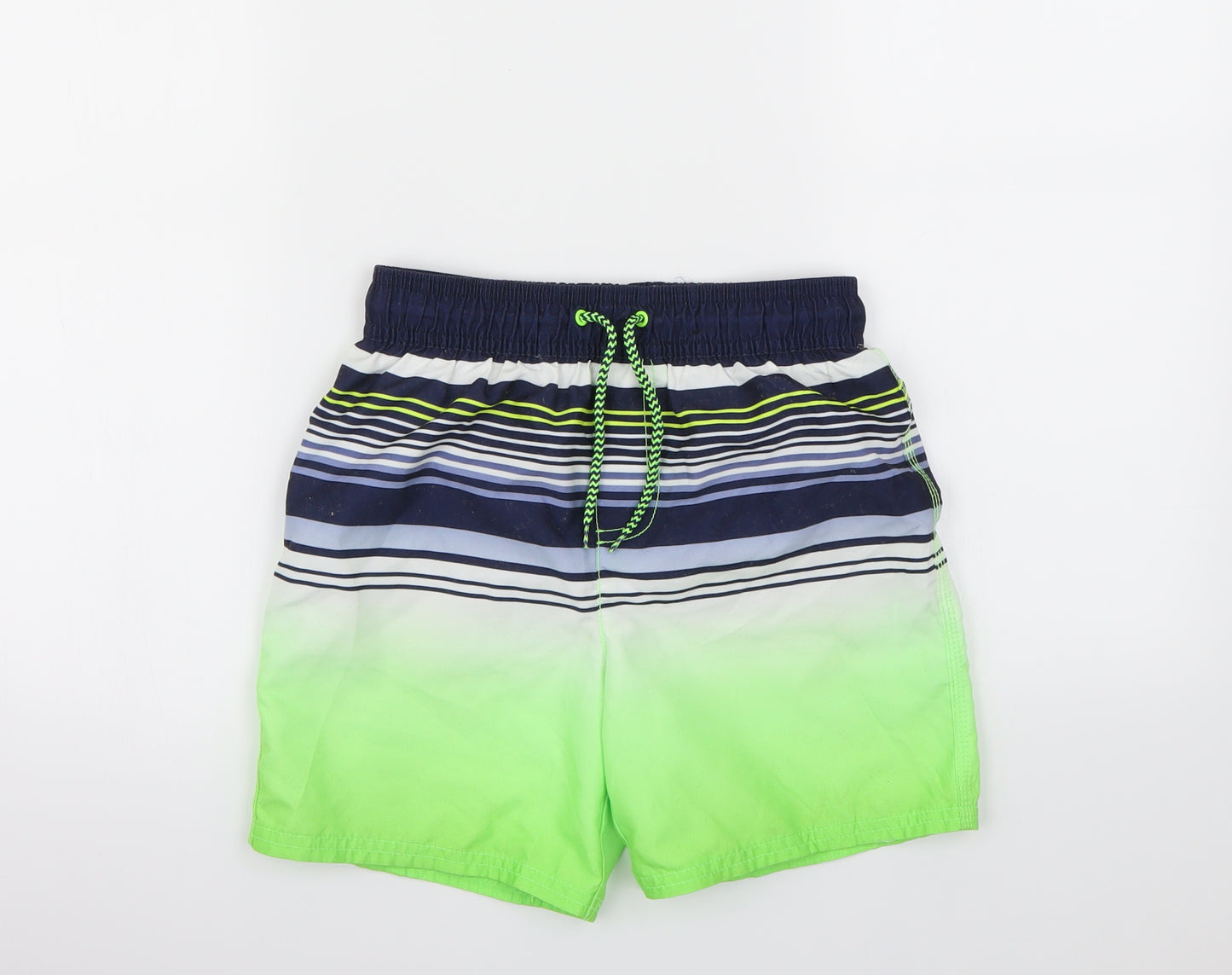 George Boys Multicoloured Striped  Sweat Shorts Size 8-9 Years