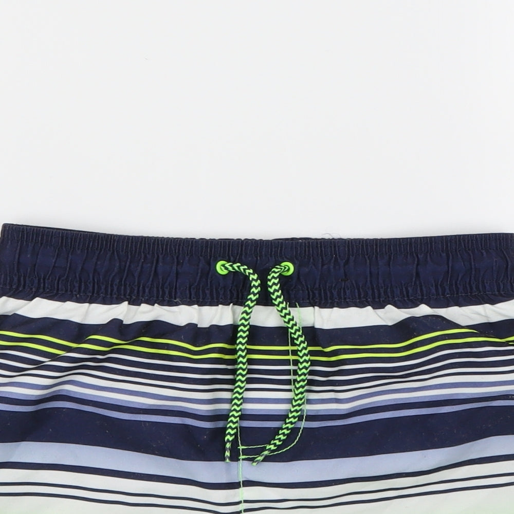 George Boys Multicoloured Striped  Sweat Shorts Size 8-9 Years
