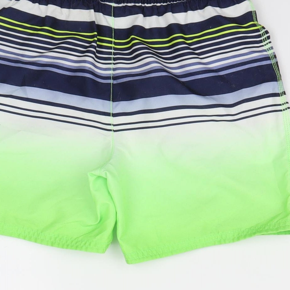George Boys Multicoloured Striped  Sweat Shorts Size 8-9 Years