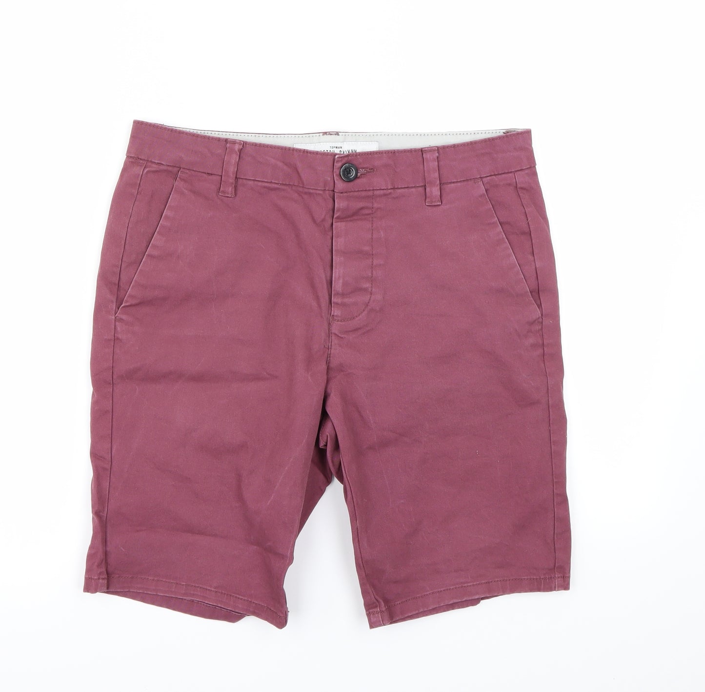 Topman Mens Purple   Chino Shorts Size S