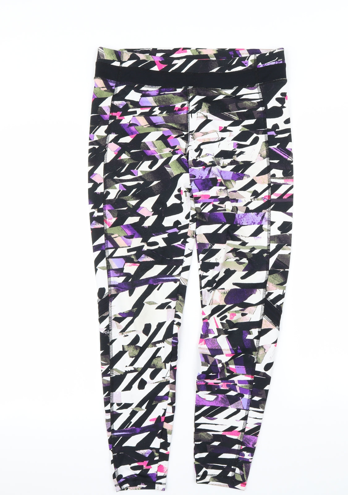 F&F Womens Multicoloured Tie Dye  Compression Leggings Size M L26 in