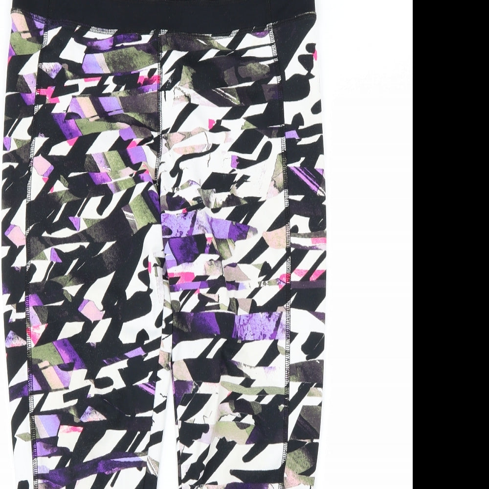 F&F Womens Multicoloured Tie Dye  Compression Leggings Size M L26 in
