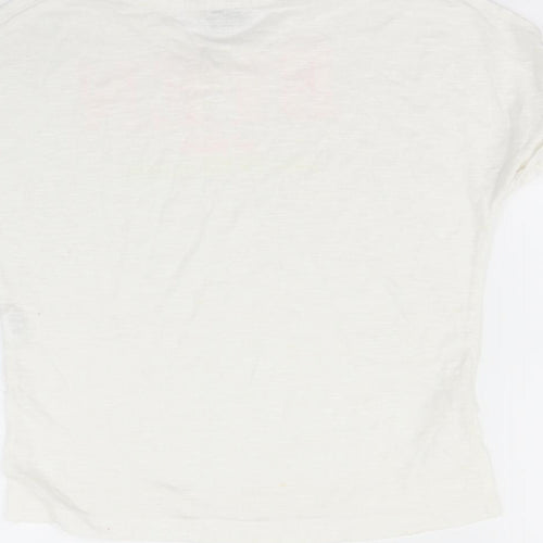 River Island Girls White   Basic T-Shirt Size 5-6 Years