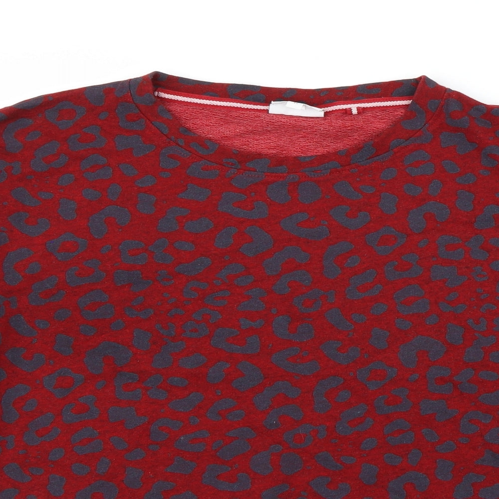 Next  Womens Red Animal Print  Pullover Jumper Size 12