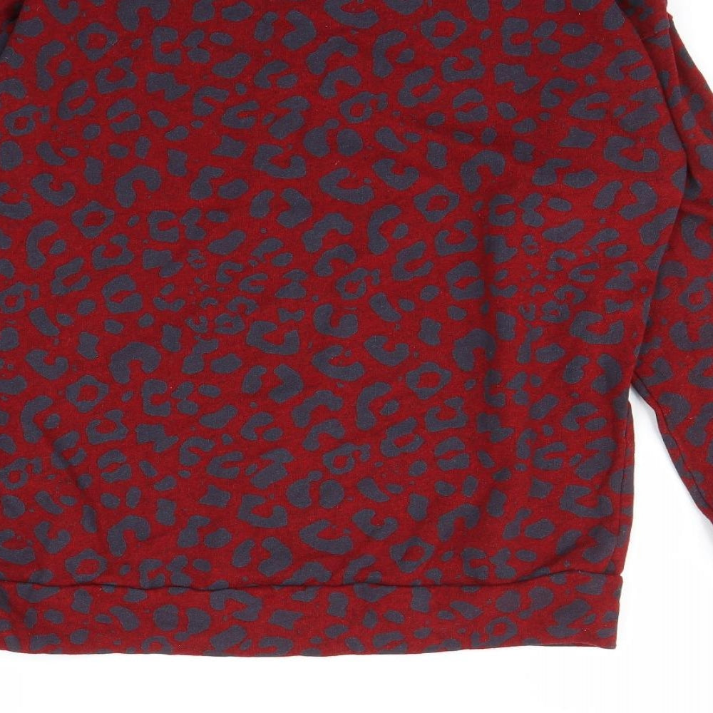 Next  Womens Red Animal Print  Pullover Jumper Size 12