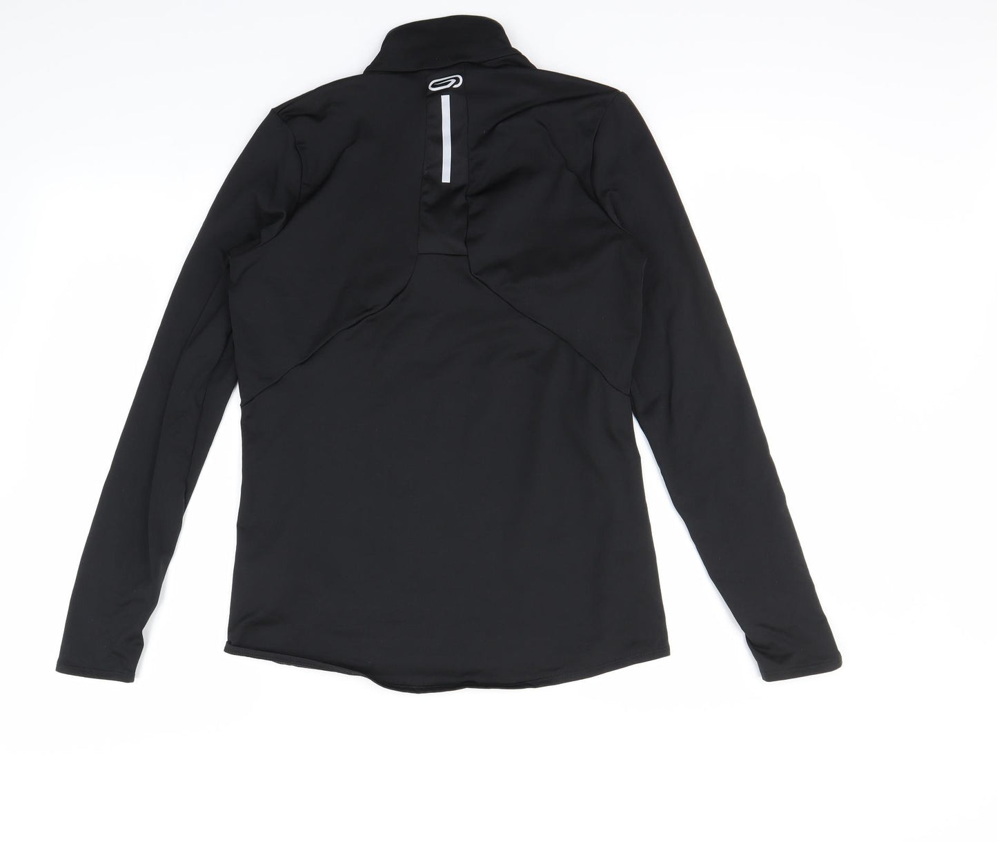 DECATHLON Womens Black   Henley Sweatshirt Size XS