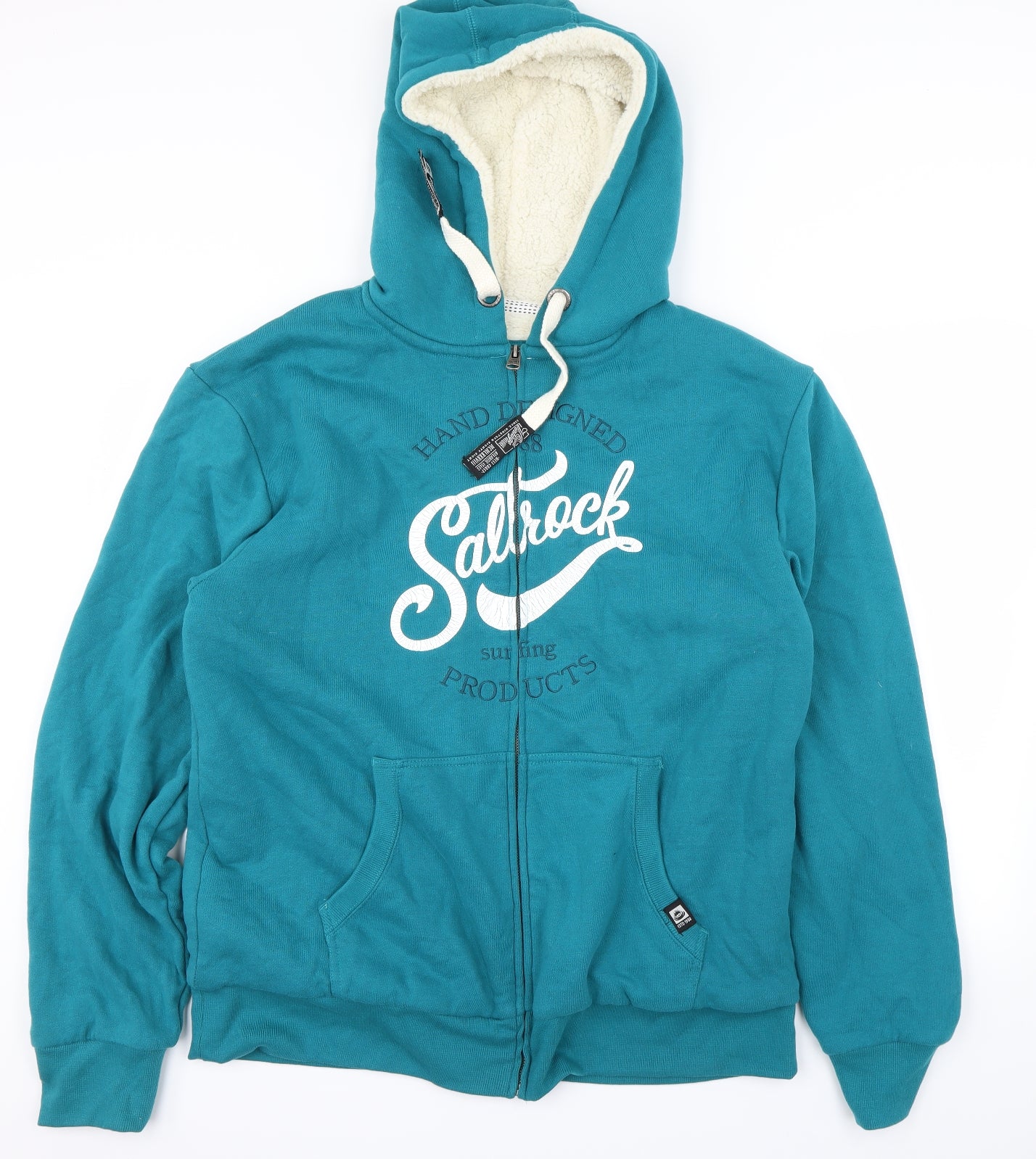 Saltrock Mens Green   Full Zip Jumper Size XL