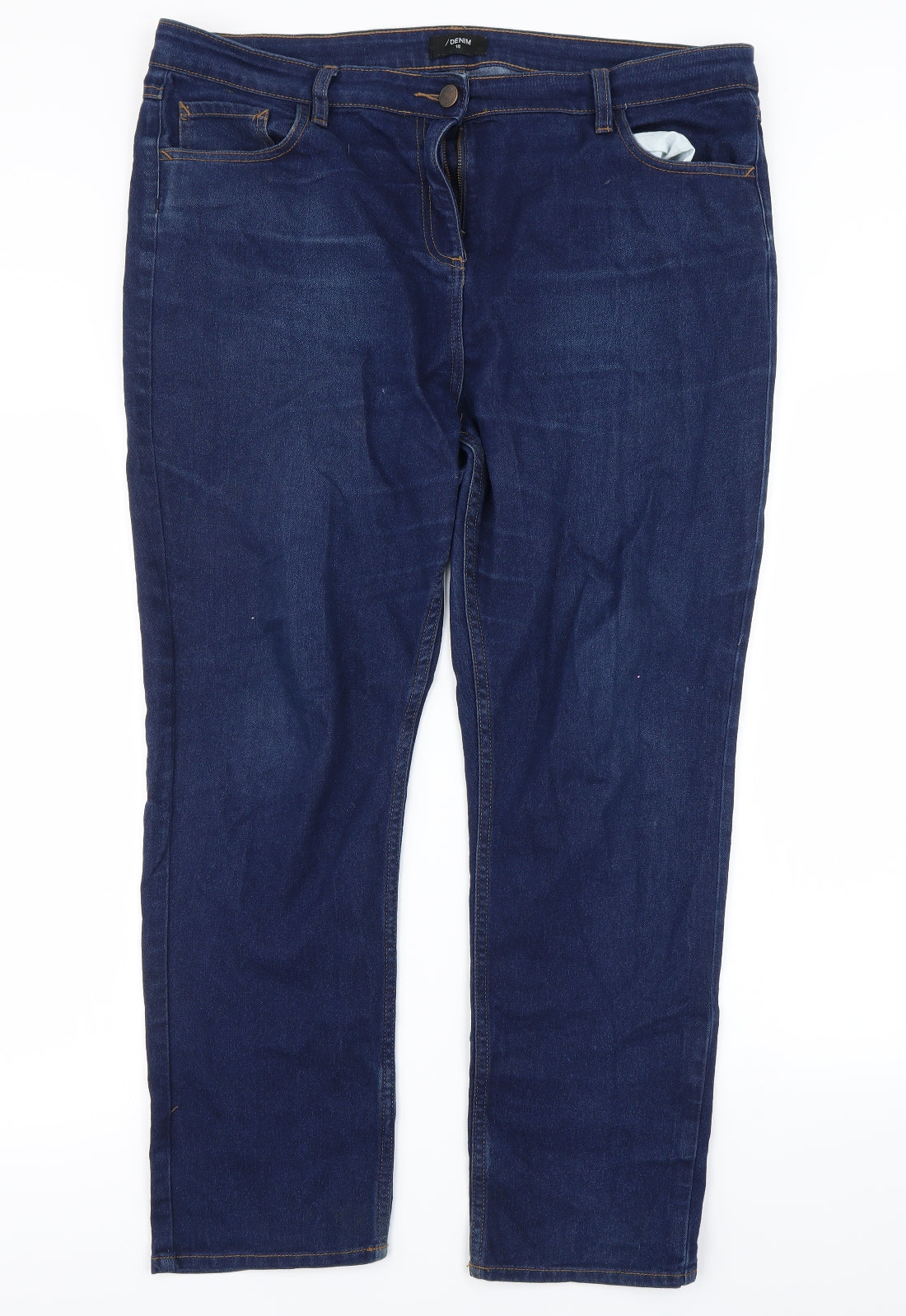 Denim Womens Blue   Straight Jeans Size 18 L29 in