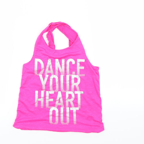 TU Girls Pink   Basic Tank Size 6 Years