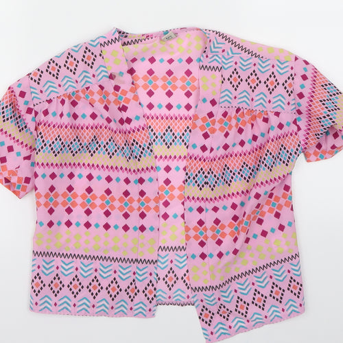 TU Girls Multicoloured Geometric  Basic Button-Up Size 6 Years