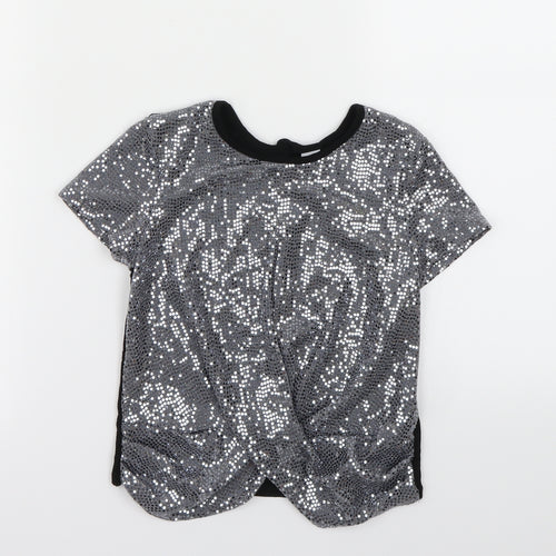 TU Girls Black   Basic T-Shirt Size 8 Years