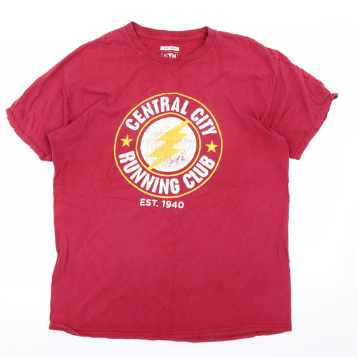 Preworn Mens Red    T-Shirt Size L