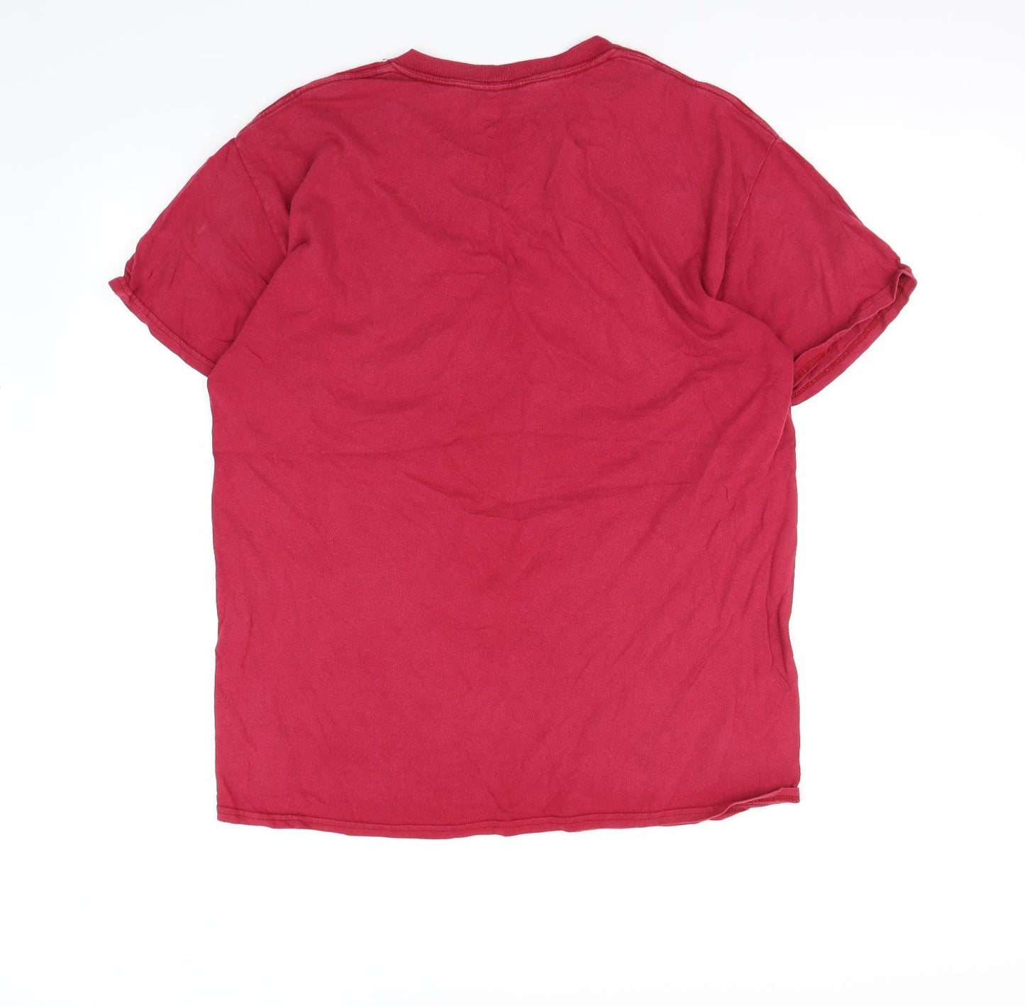 Preworn Mens Red    T-Shirt Size L