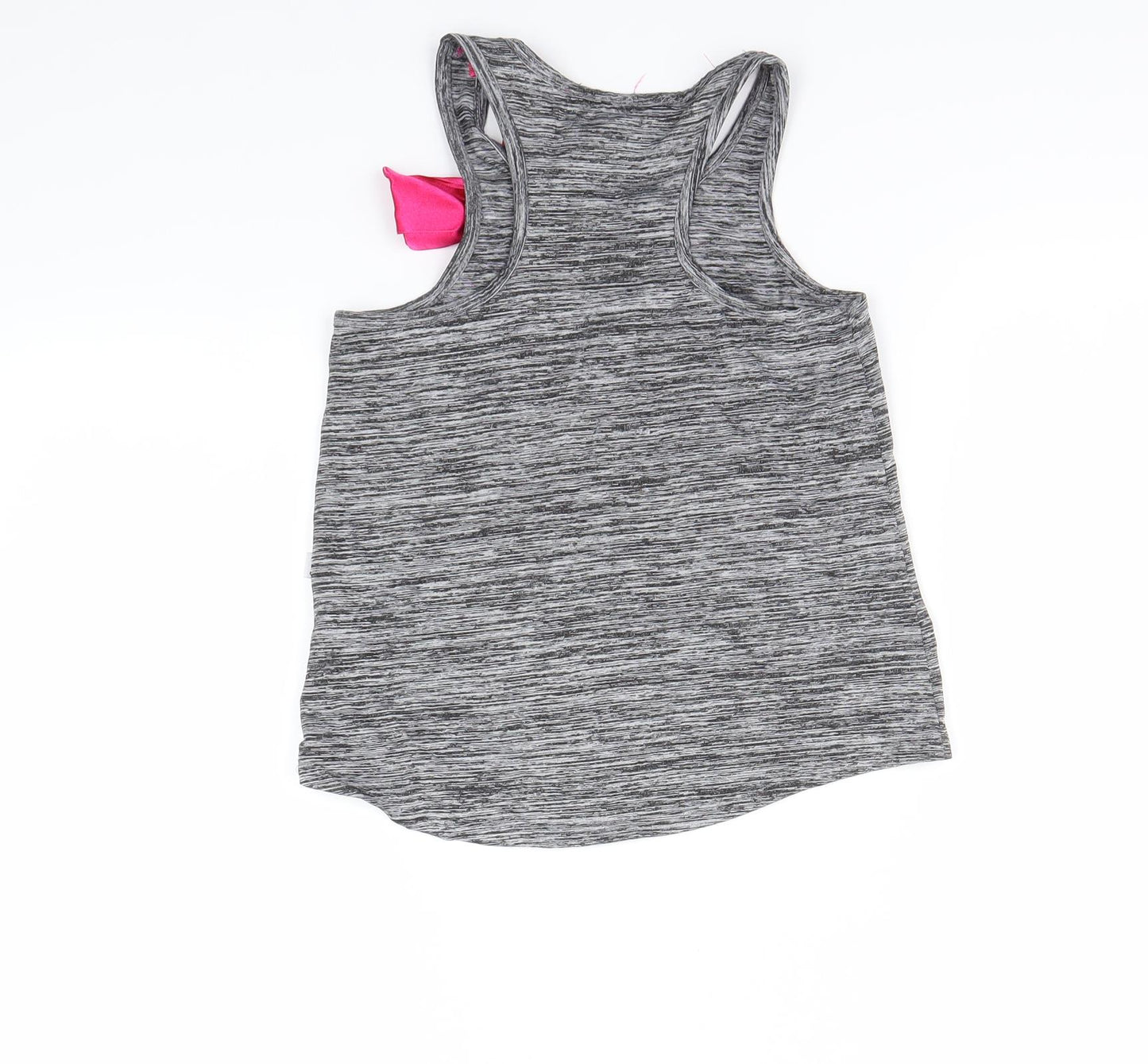 Jojo Siwa Girls Grey   Basic Tank Size 7-8 Years