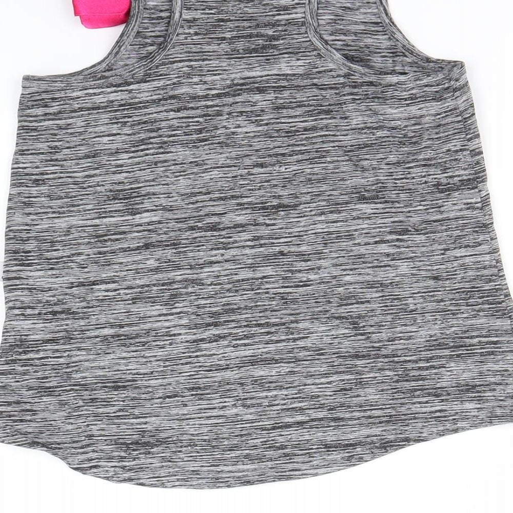Jojo Siwa Girls Grey   Basic Tank Size 7-8 Years