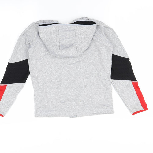 Active Girls Grey   Full Zip Hoodie Size 10 Years