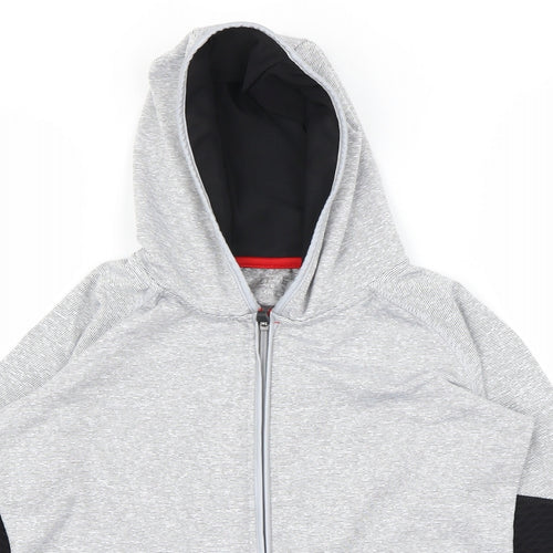 Active Girls Grey   Full Zip Hoodie Size 10 Years