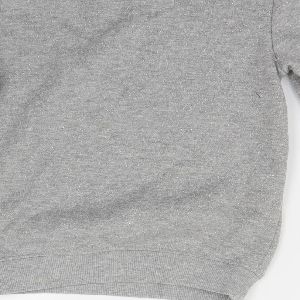 Primark Girls Grey   Pullover Jumper Size 6-7 Years  - Unicorn