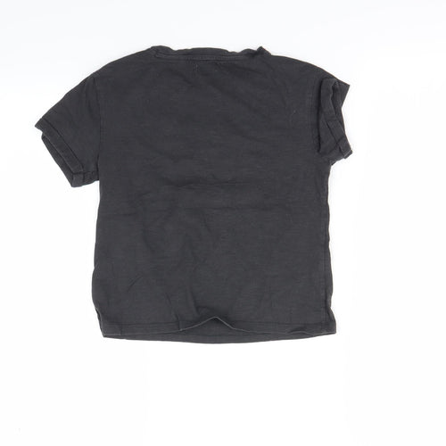 Next  Girls Black   Basic T-Shirt Size 7-8 Years