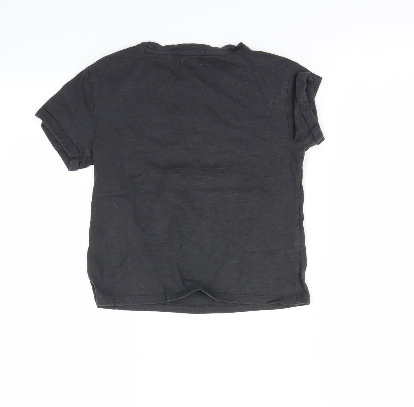 Next  Girls Black   Basic T-Shirt Size 7-8 Years