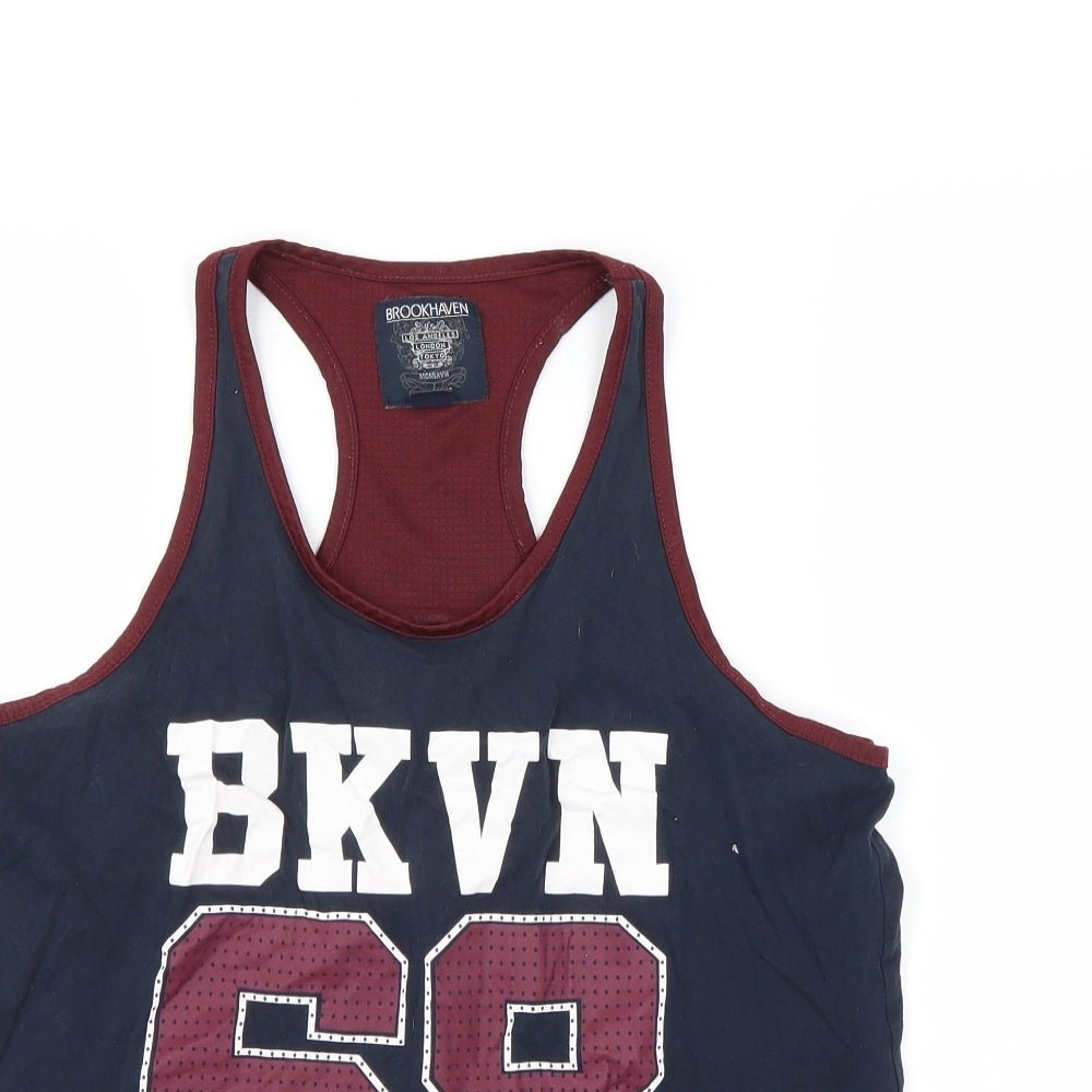 Brookhaven Womens Blue   Basic Tank Size 12