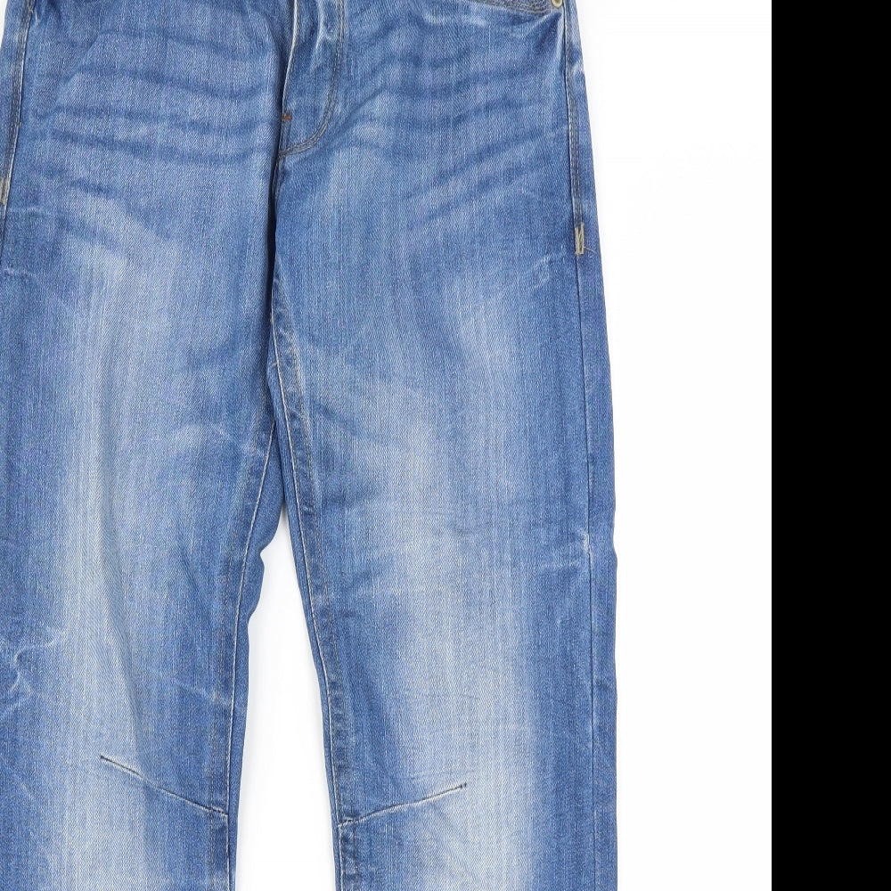 Crosshatch Mens Blue  Denim Straight Jeans Size XS L32 in