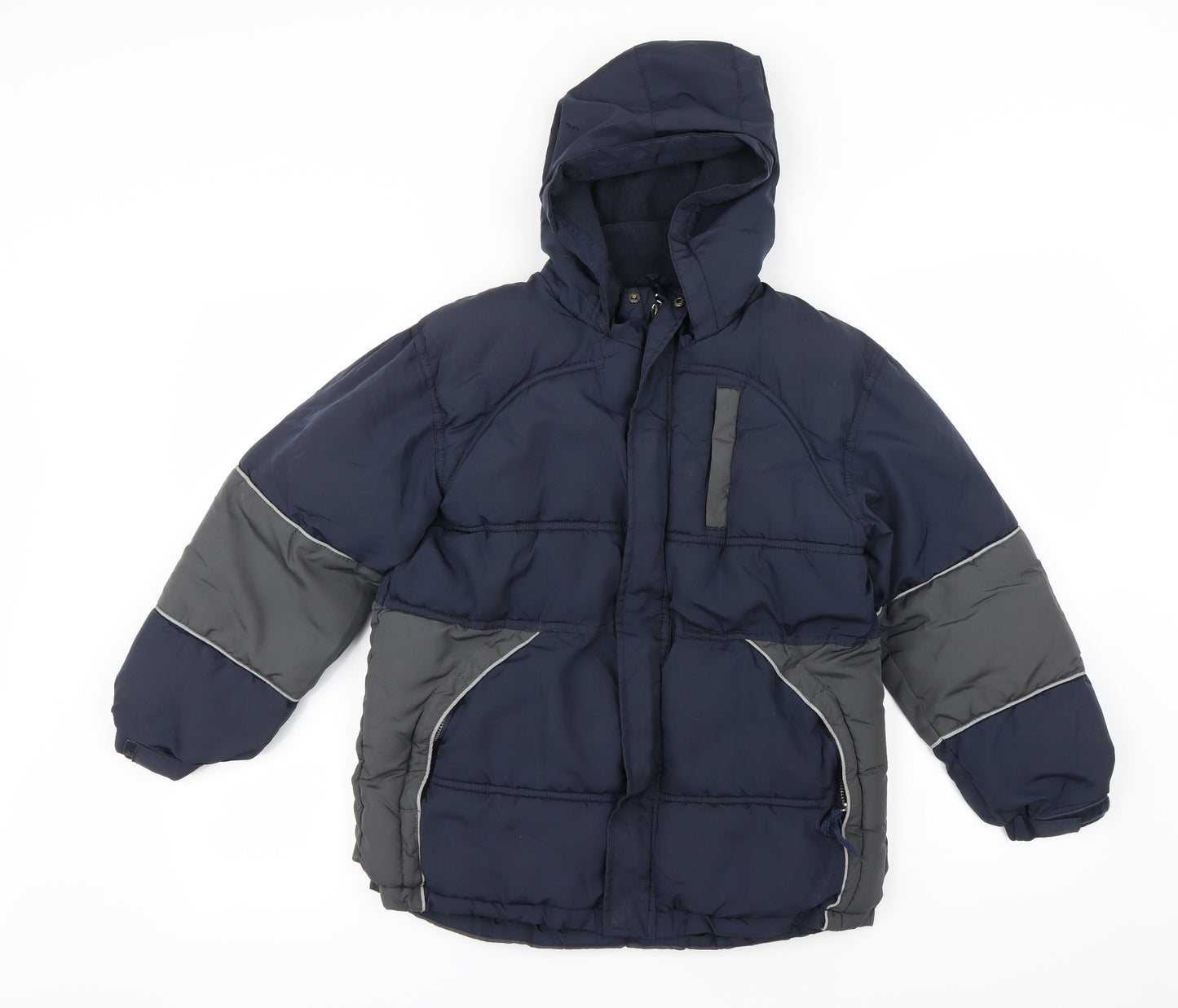 Preworn Boys Blue   Puffer Jacket Coat Size 10-11 Years