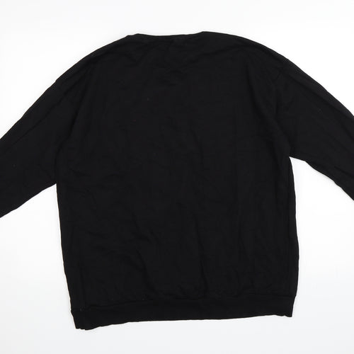 Select Womens Black   Pullover Sweatshirt Size L