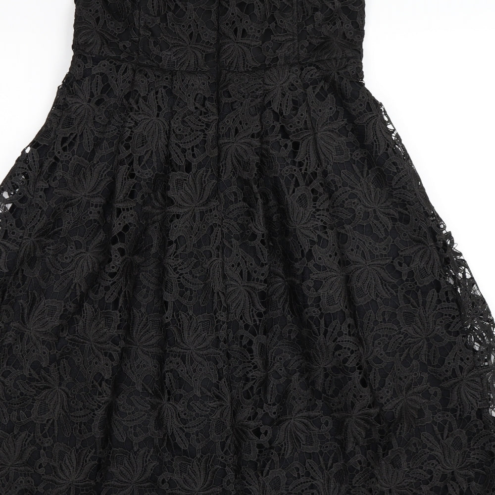 NEXT Womens Black   Fit & Flare  Size 10  - Lace
