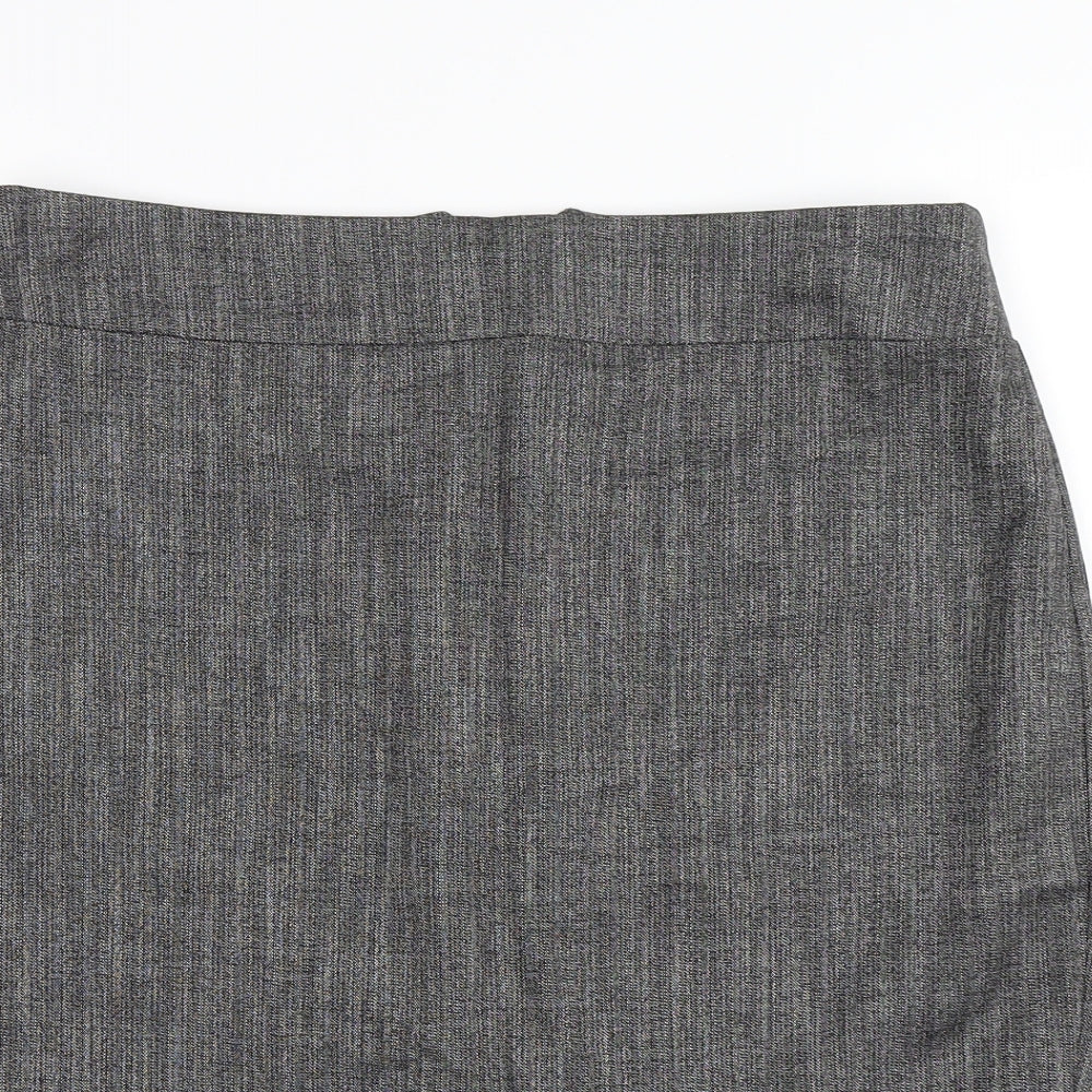 Warehouse Womens Grey   Straight & Pencil Skirt Size 12