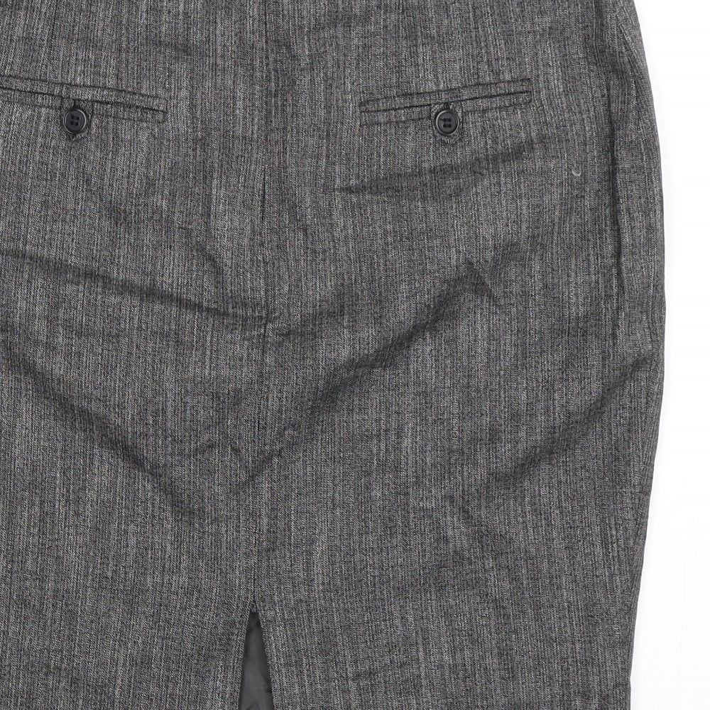 Warehouse Womens Grey   Straight & Pencil Skirt Size 12