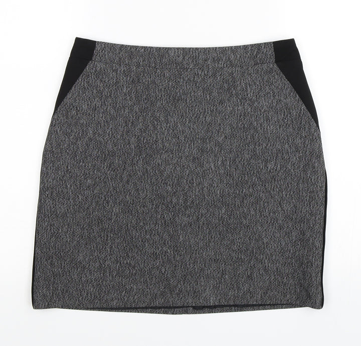 George Womens Grey A-Line Skirt Size 8