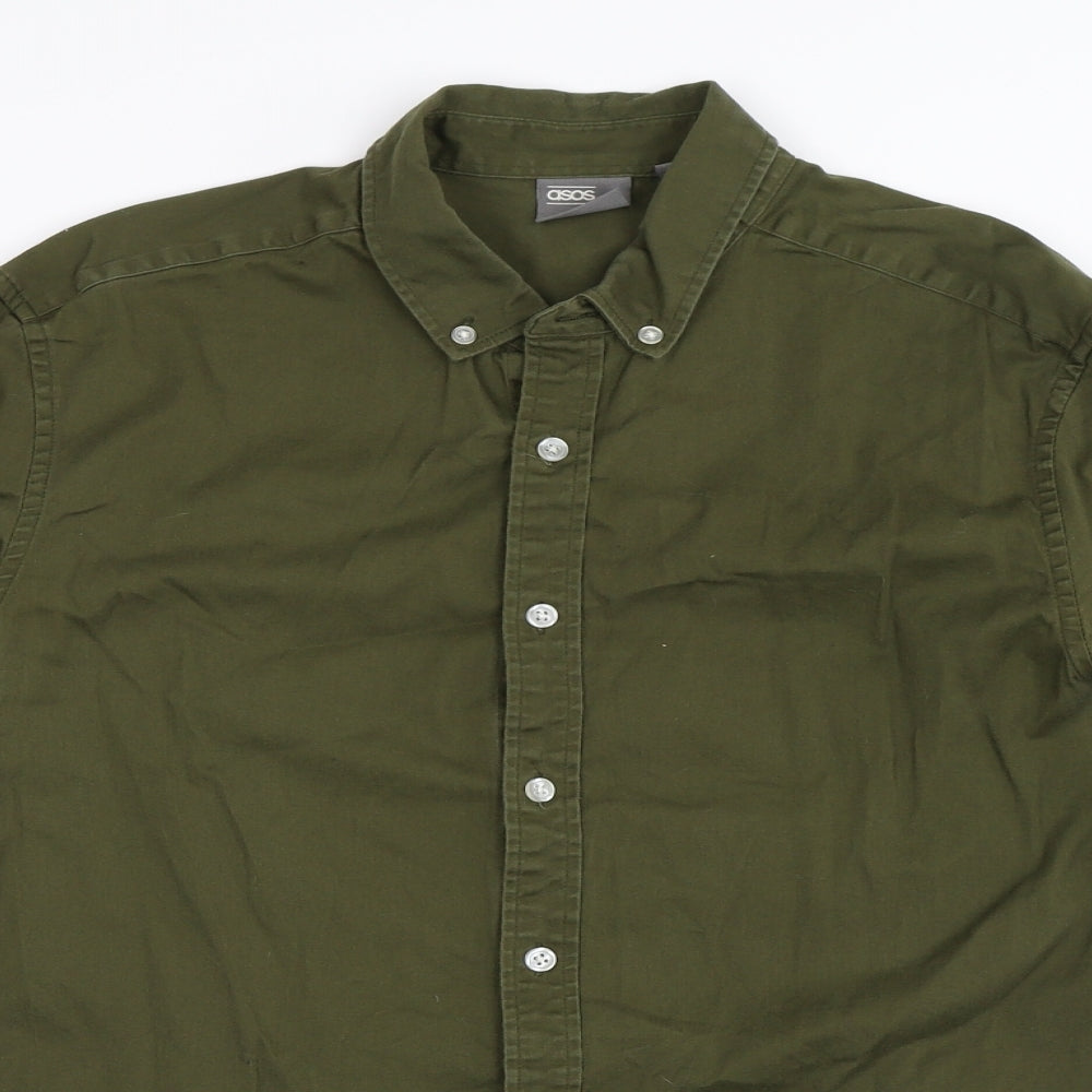 ASOS Mens Green    Button-Up Size M
