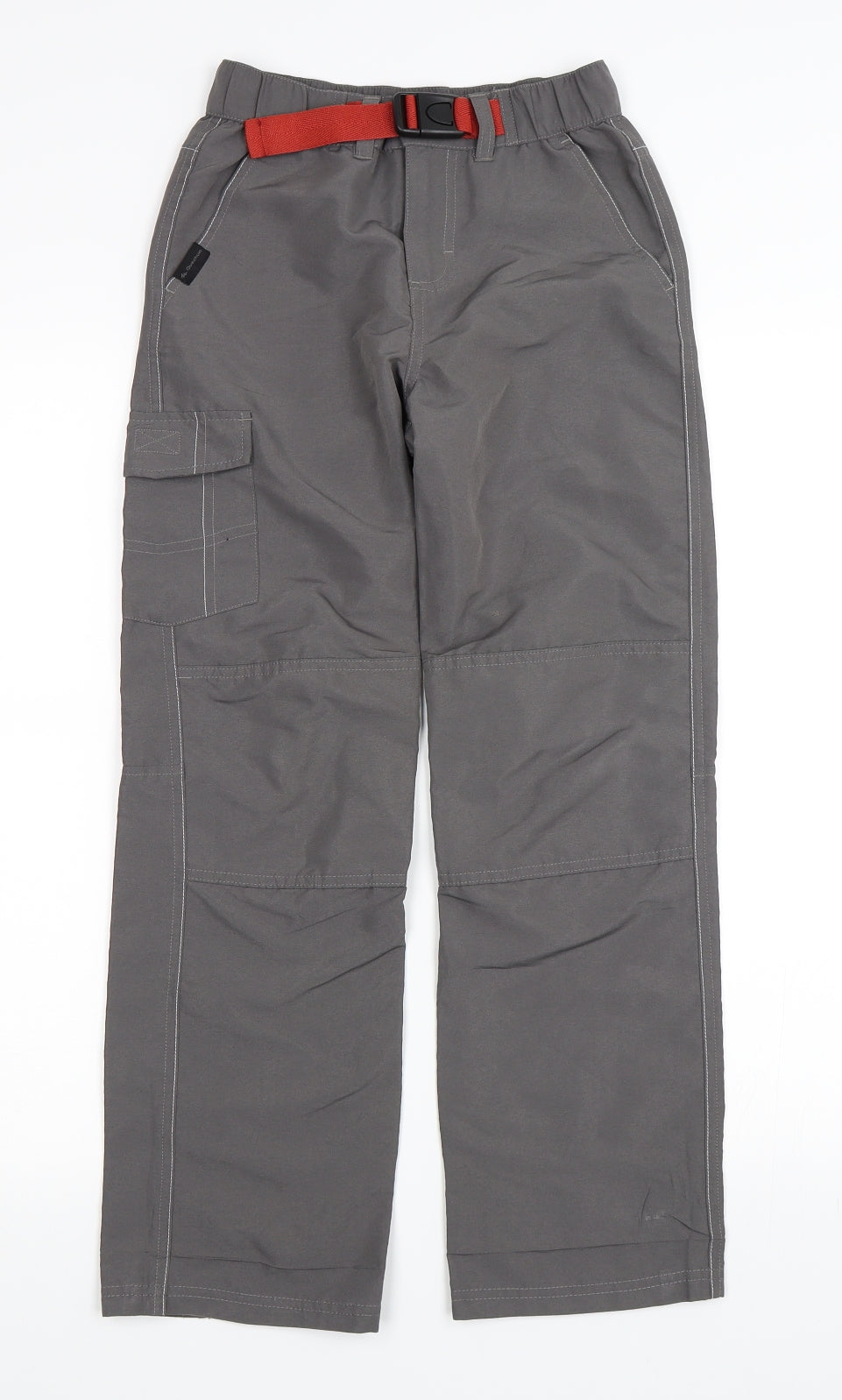 DECATHLON Boys Grey   Cargo Trousers Size 12 Years
