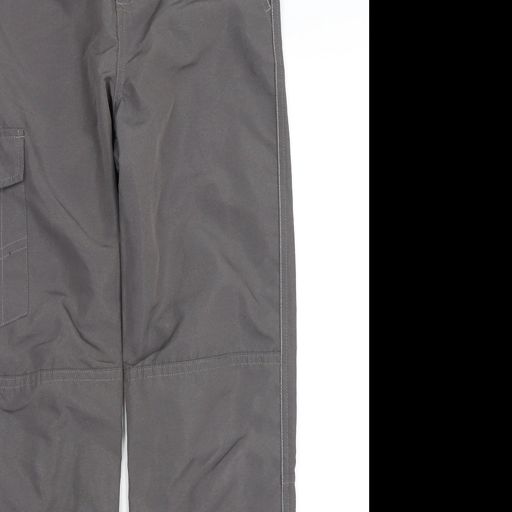 DECATHLON Boys Grey   Cargo Trousers Size 12 Years