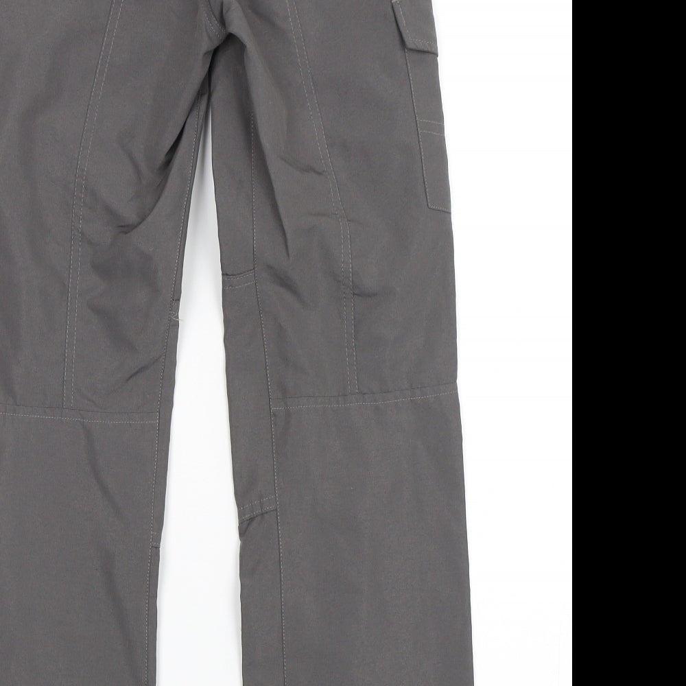 DECATHLON Boys Grey   Cargo Trousers Size 12 Years
