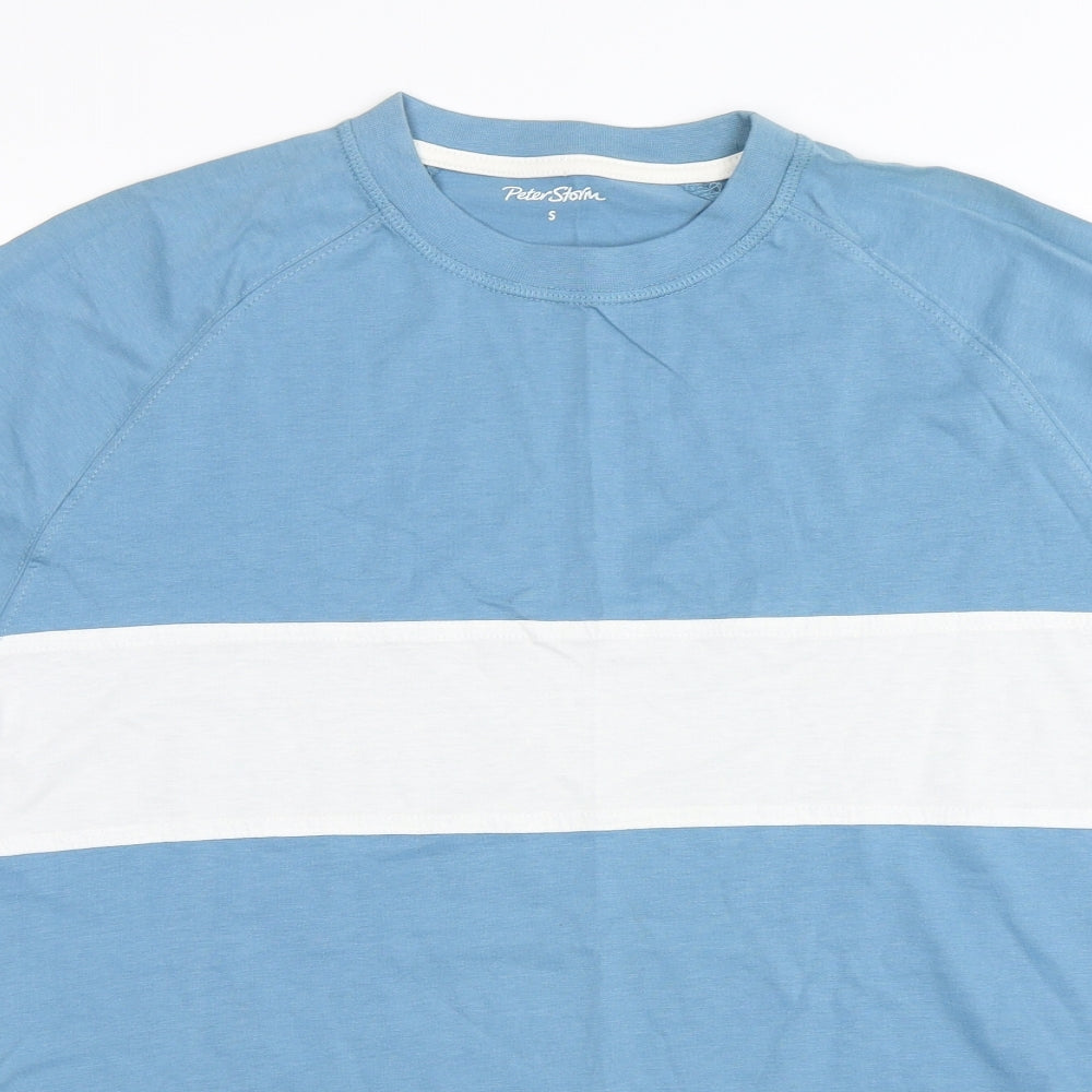Peter Storm Mens Blue Striped   T-Shirt Size S
