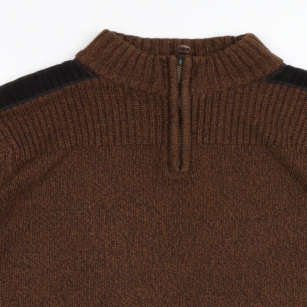 NEXT Mens Orange   Pullover Jumper Size L