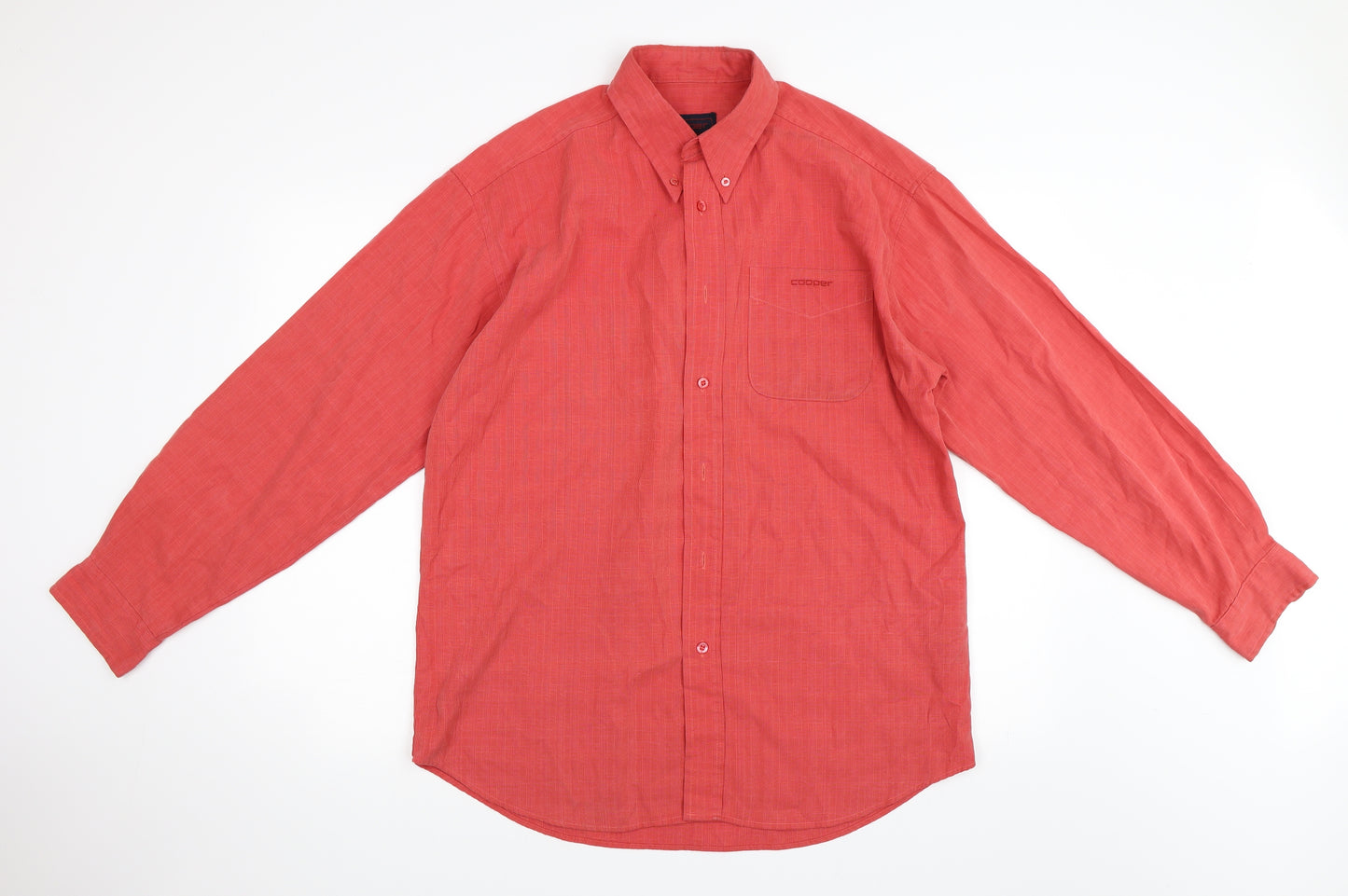 Cooper Mens Pink    Button-Up Size L
