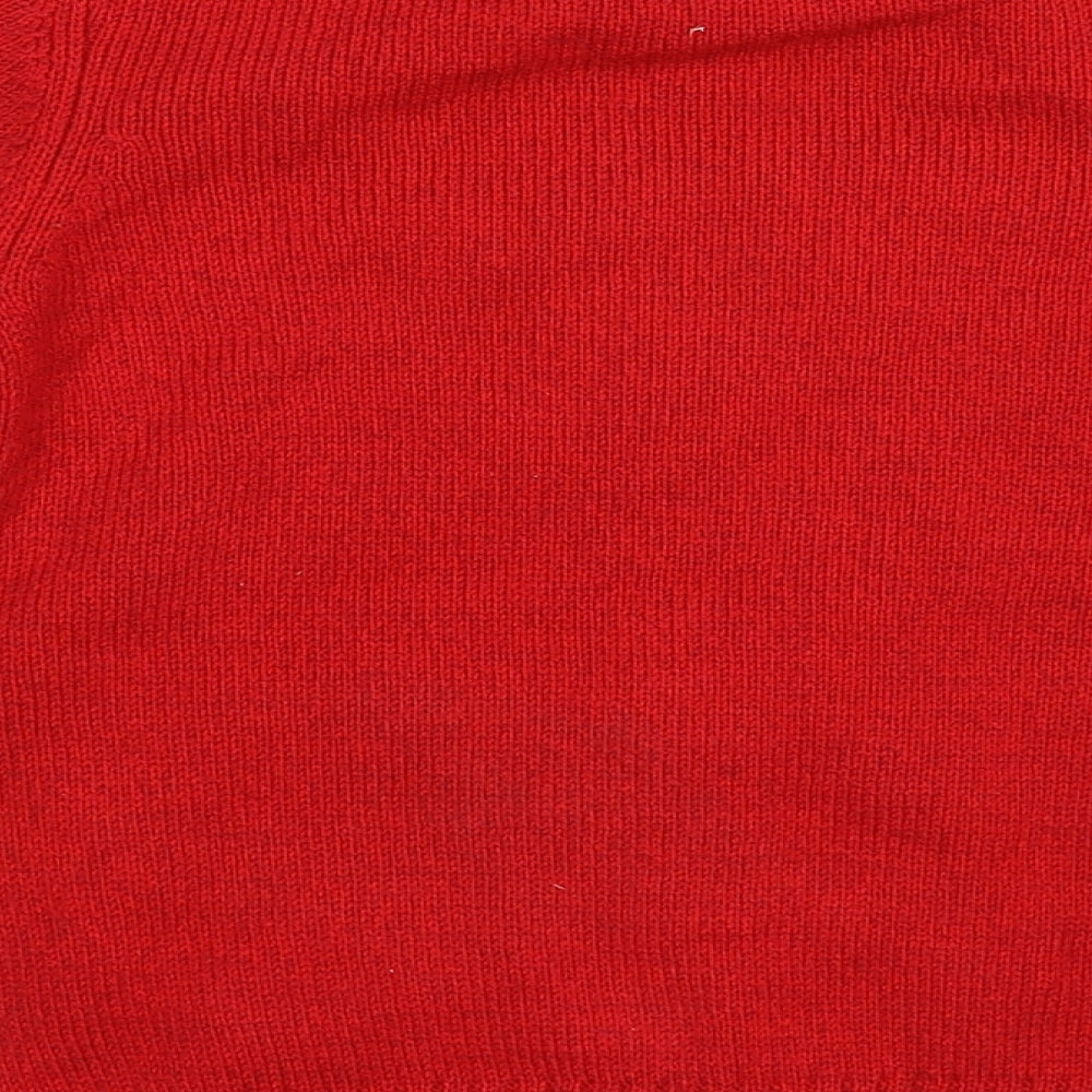 F&F Boys Red   Pullover Jumper Size 5-6 Years  - Christmas Reindeer