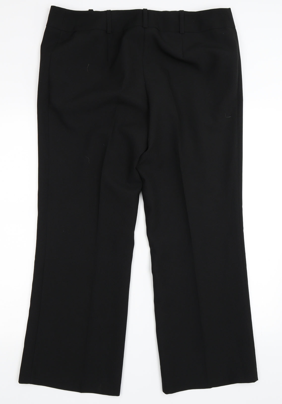 Evans Womens Black   Trousers  Size 16 L28 in
