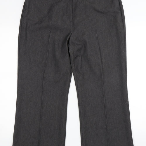 BM Womens Grey   Trousers  Size 16 L27 in