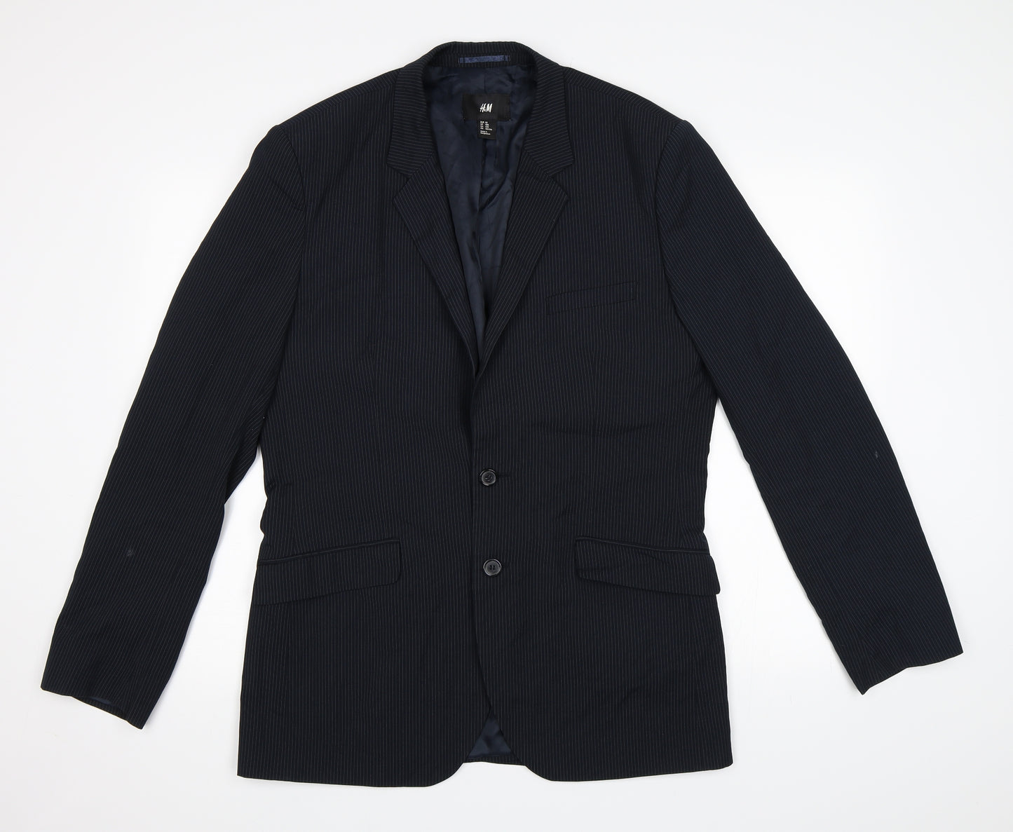 H&M Mens Black   Jacket Blazer Size 44