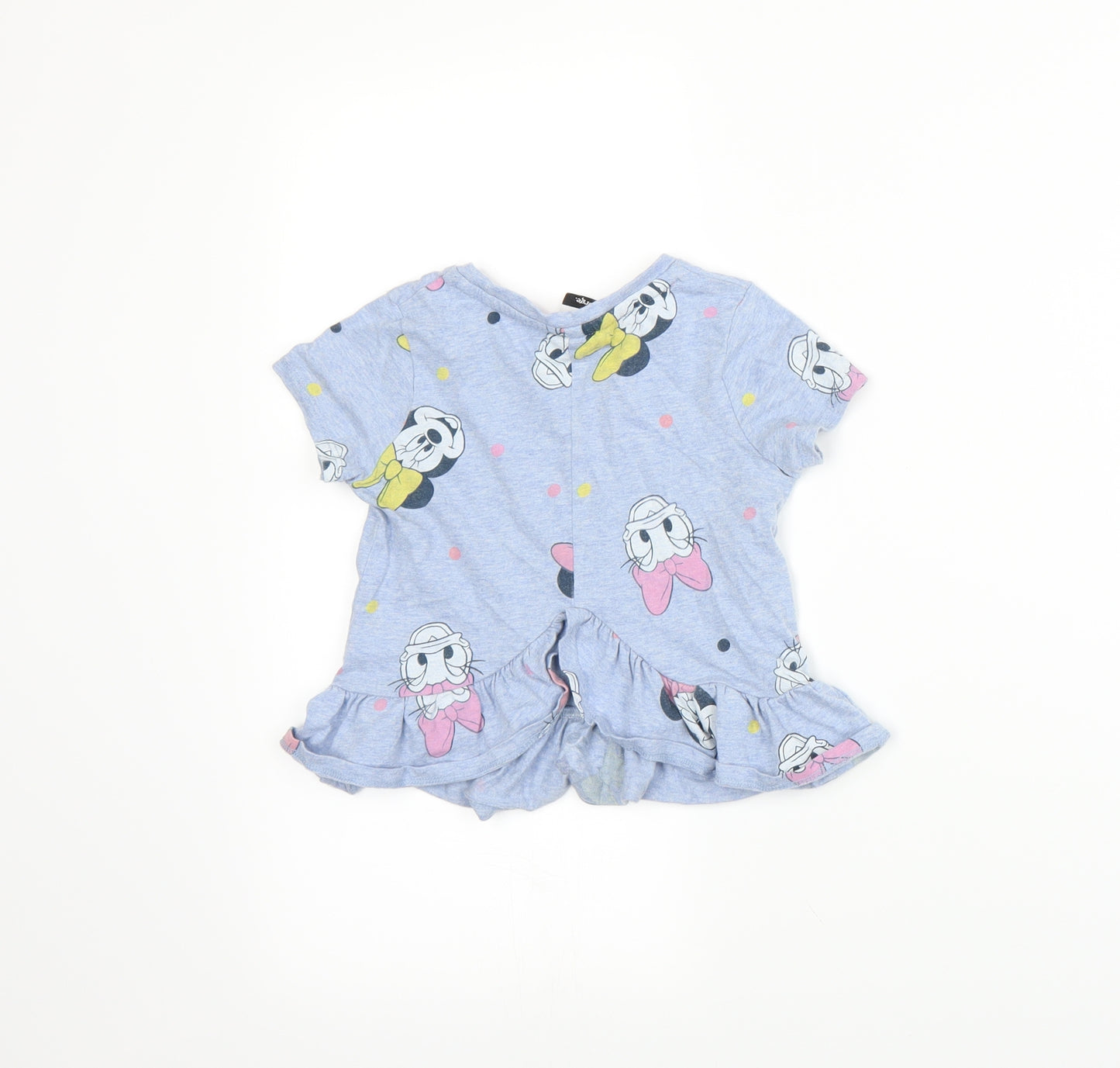 George Girls Blue   Basic T-Shirt Size 2-3 Years