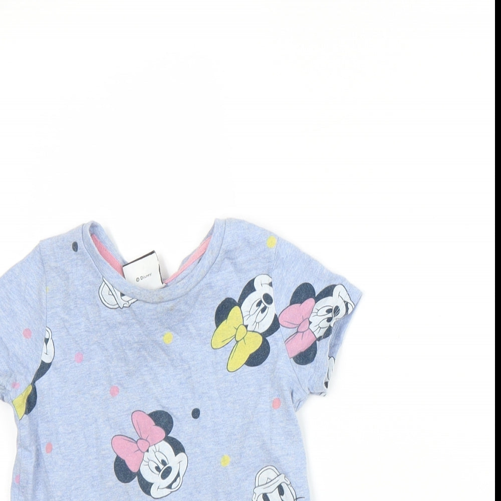 George Girls Blue   Basic T-Shirt Size 2-3 Years