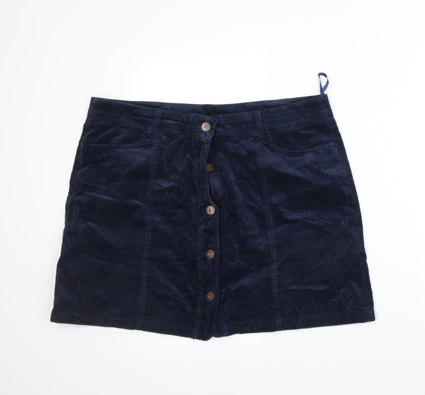 NEXT Womens Blue  Corduroy A-Line Skirt Size 18